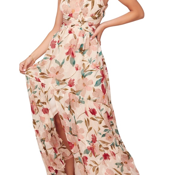 ASTR THE LABEL Cream floral dress M - Picture 3 of 10